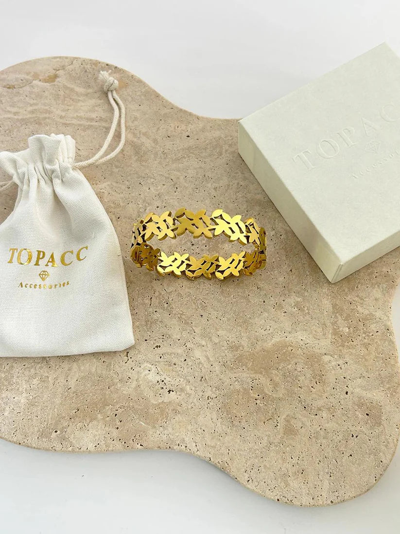 Cluster Leaf Bangle