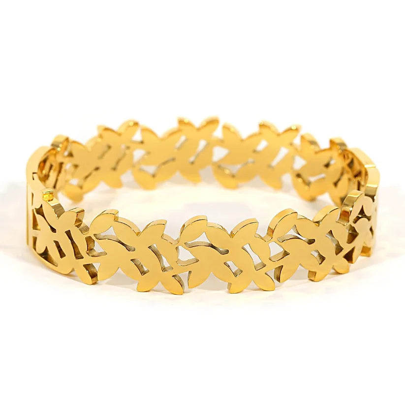 Cluster Leaf Bangle