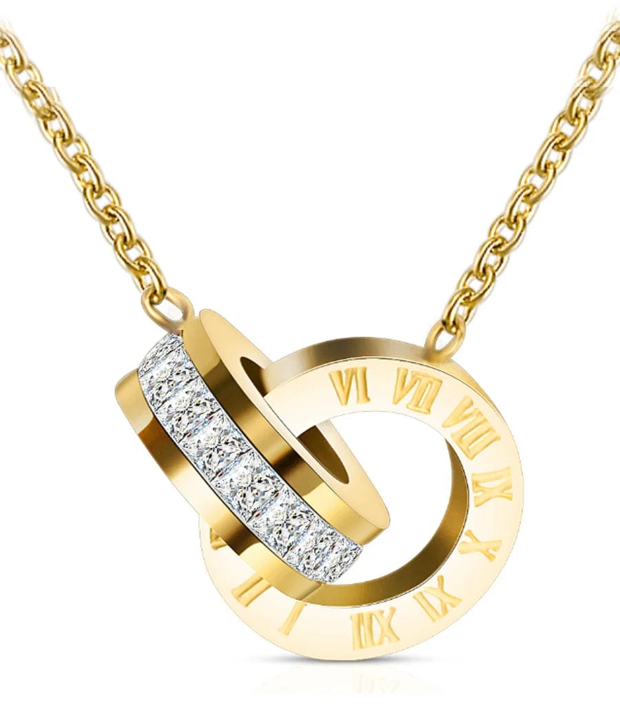 Rome Diamond Studded Necklace