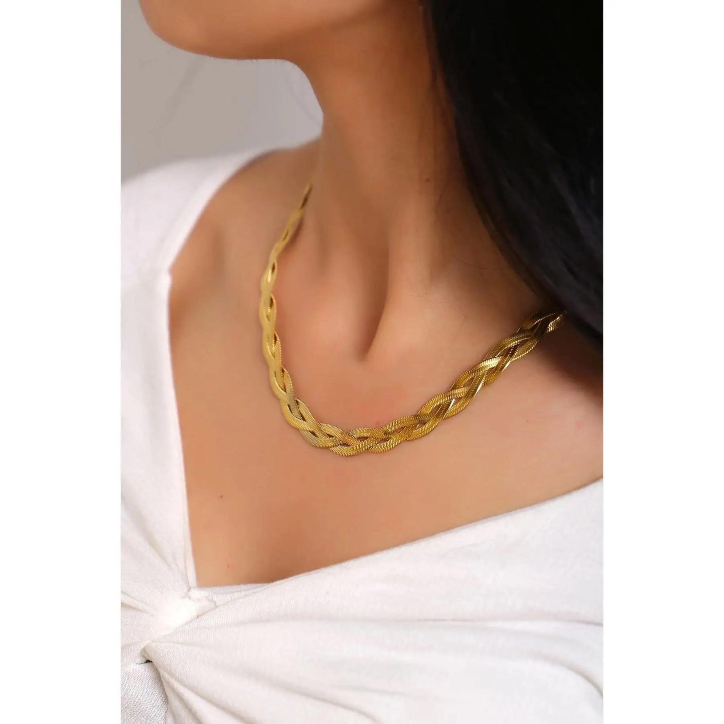 Triple Check Chain Bracelet and Necklace