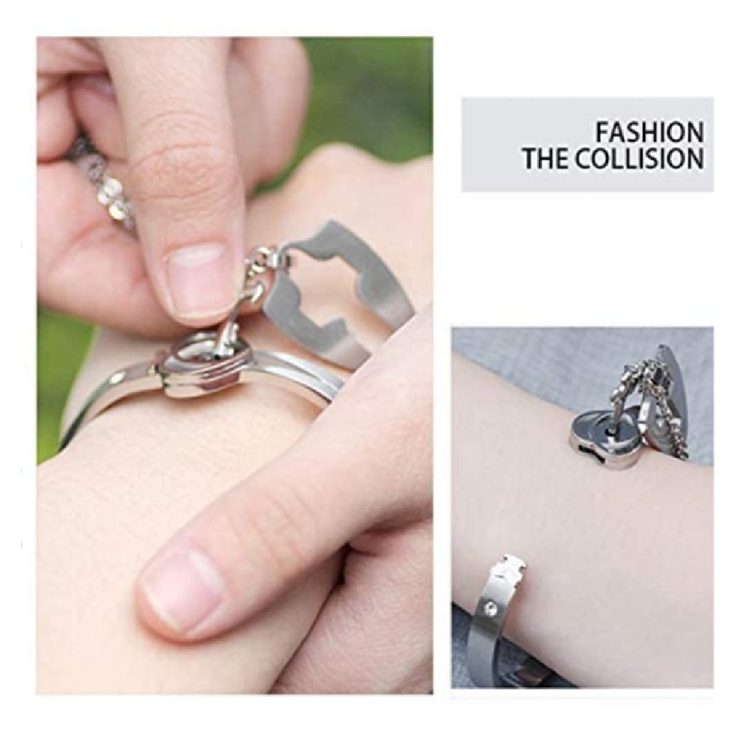 couple lover heart lock bracelet