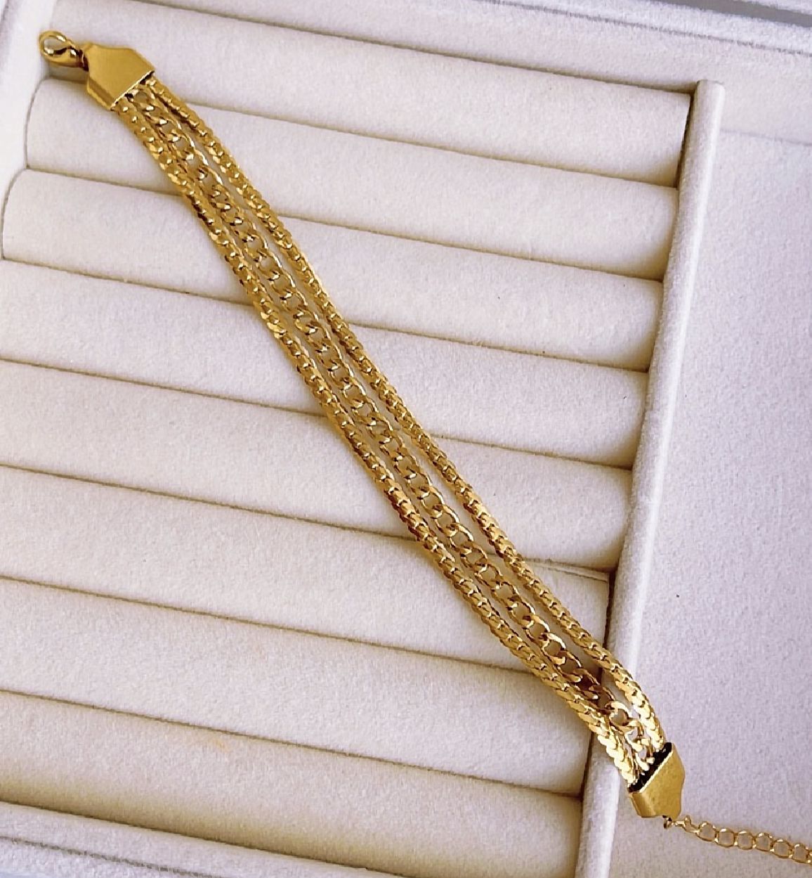 Trippe Link Chain Bracelet