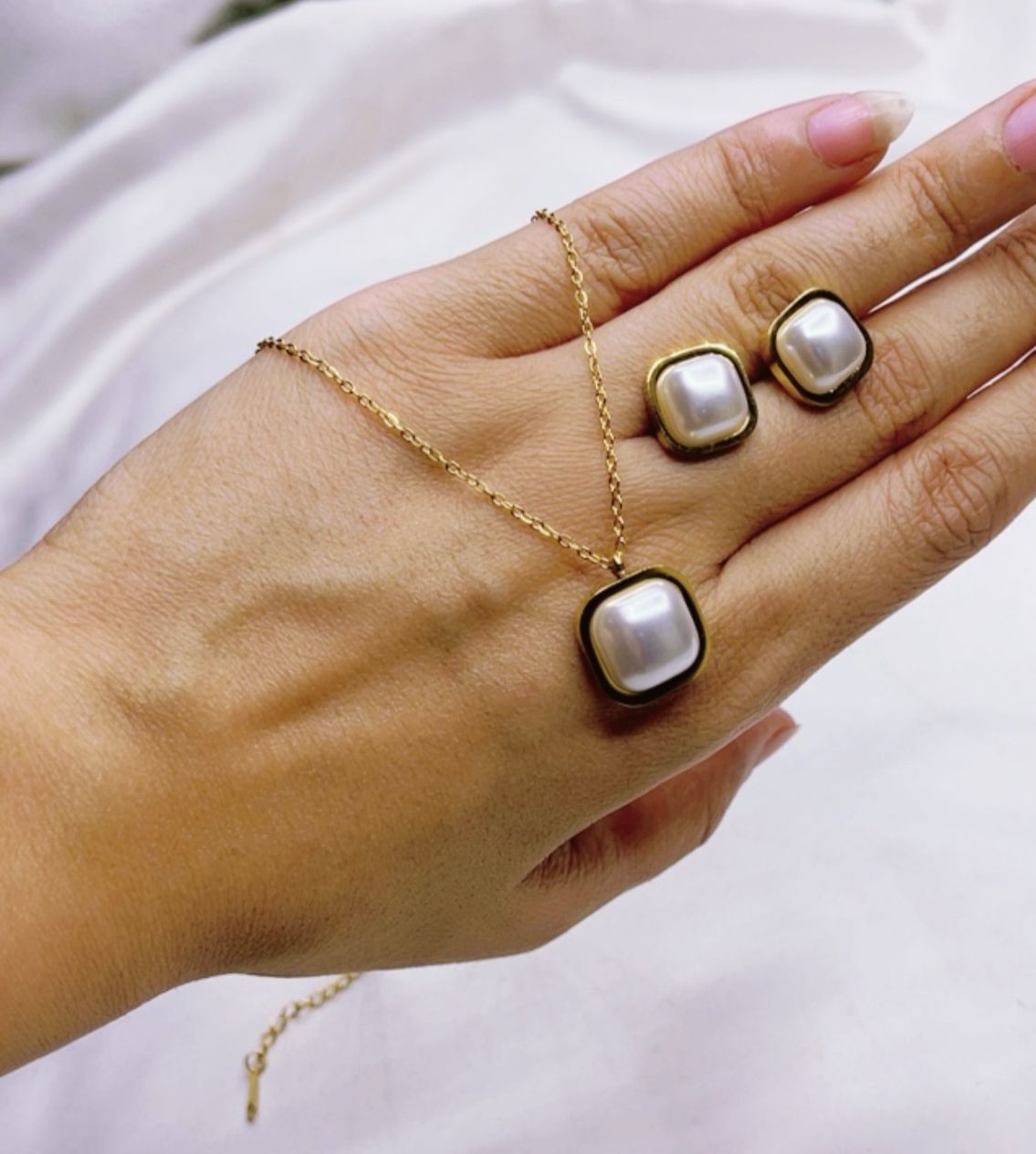 Stainless Steel diamante Set