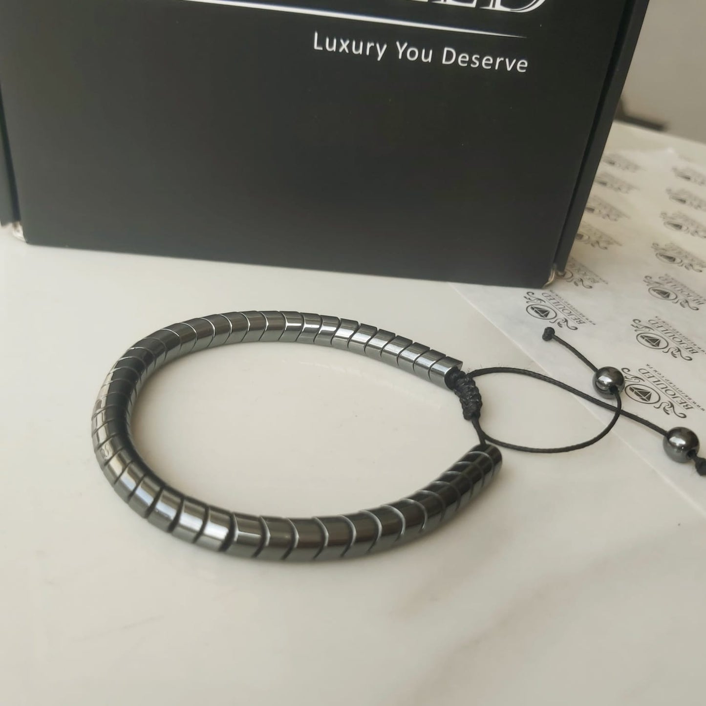 Hematite Beads Bracelet Unisex
