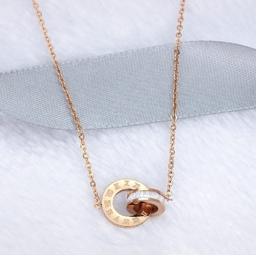 Rome Diamond Studded Necklace