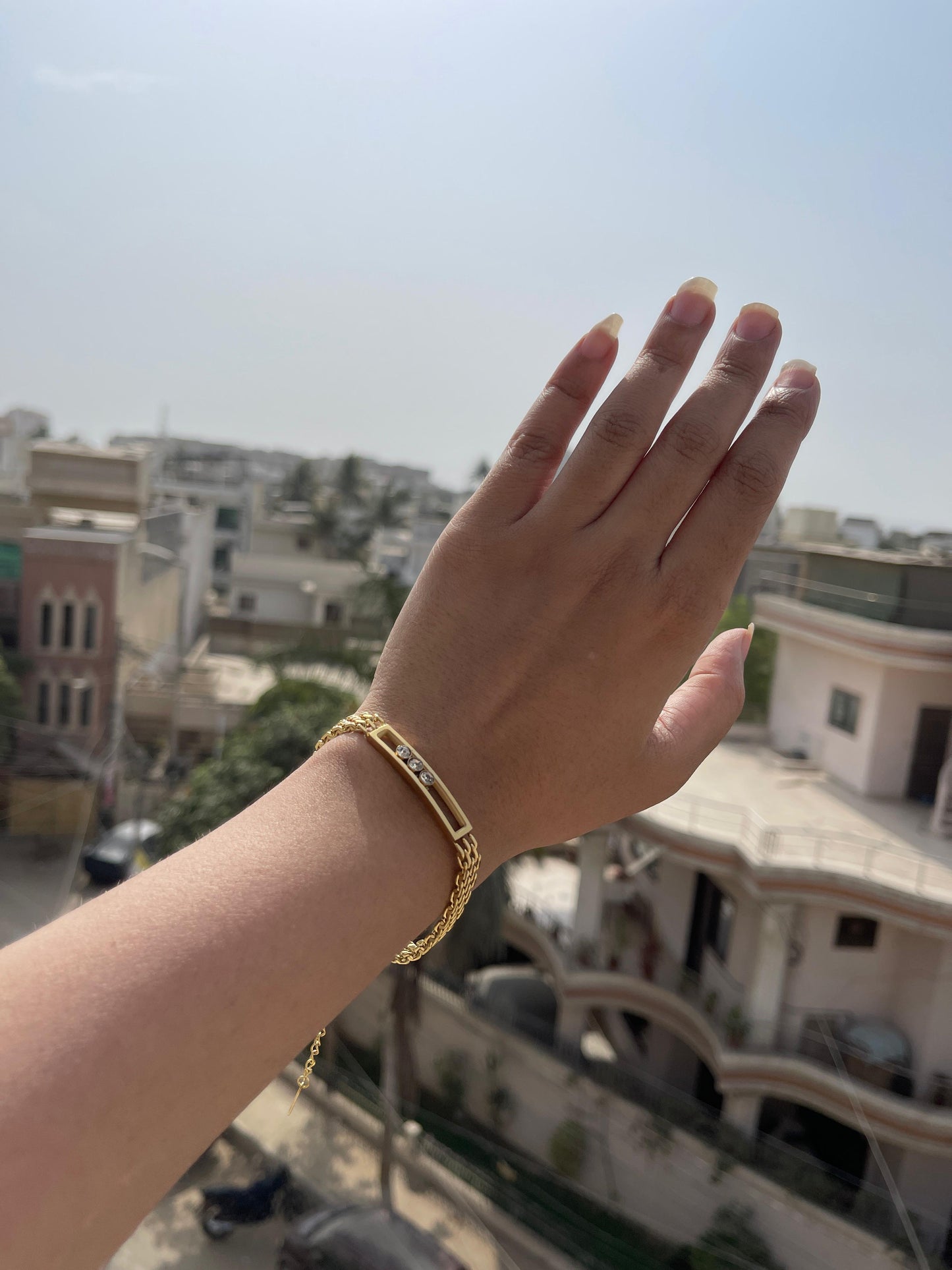 Channel zircons Rovena Bracelet