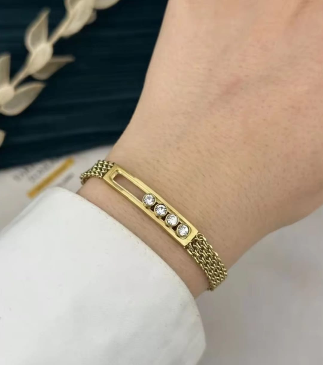 Channel zircons Rovena Bracelet