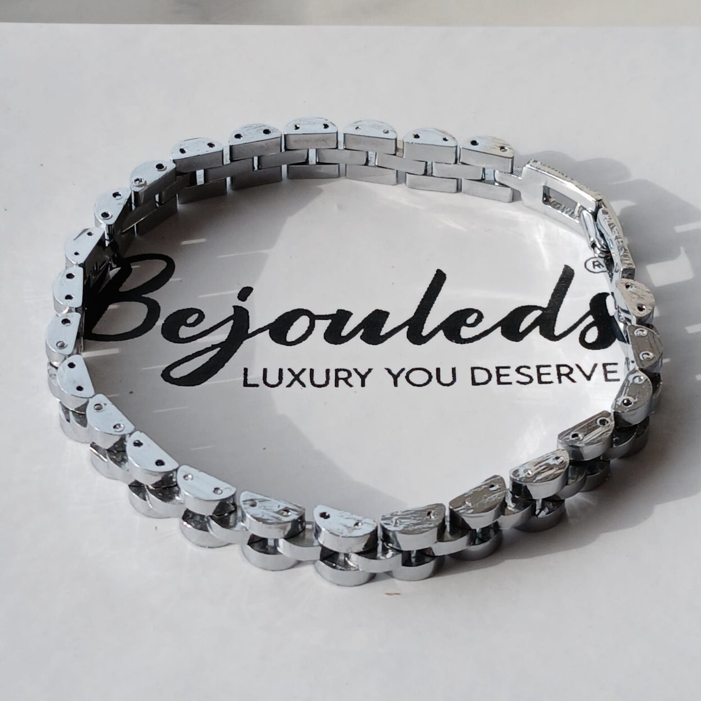 Silver Rolex Women Bracelet