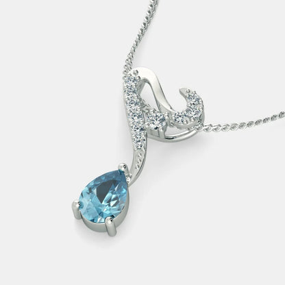 Aqua cluster pendant