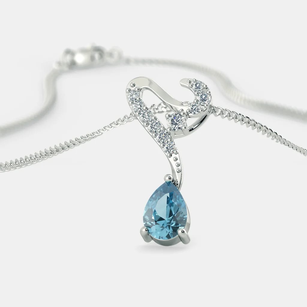 Aqua cluster pendant