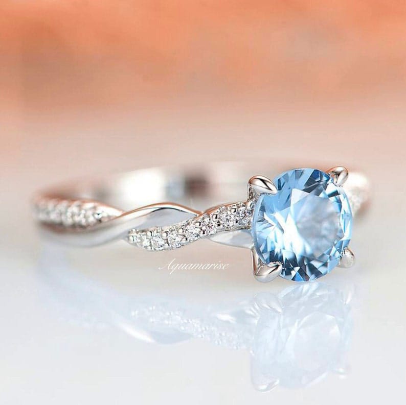 Aquamarise Ring