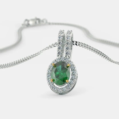 Ocean Emerald Zircon Pendant