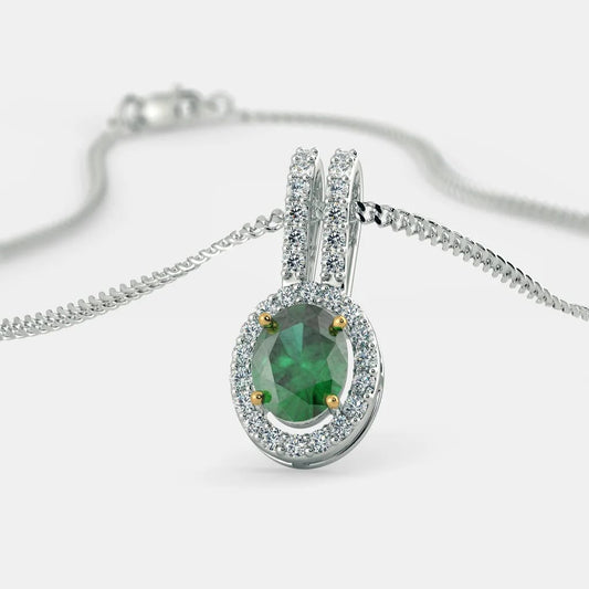 Ocean Emerald Zircon Pendant