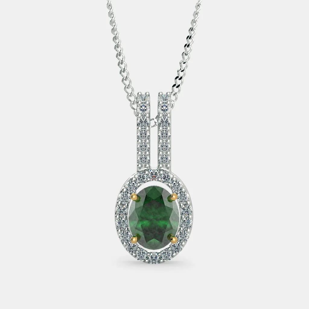 Ocean Emerald Zircon Pendant