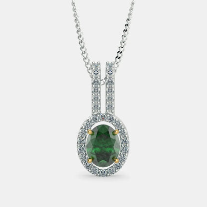 Ocean Emerald Zircon Pendant