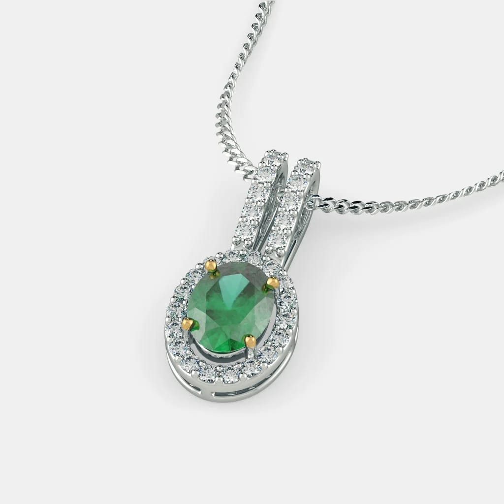Ocean Emerald Zircon Pendant