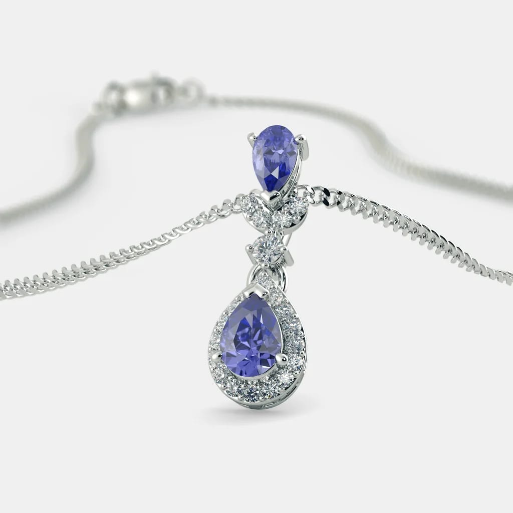 Tanzanite Zircon Pendant