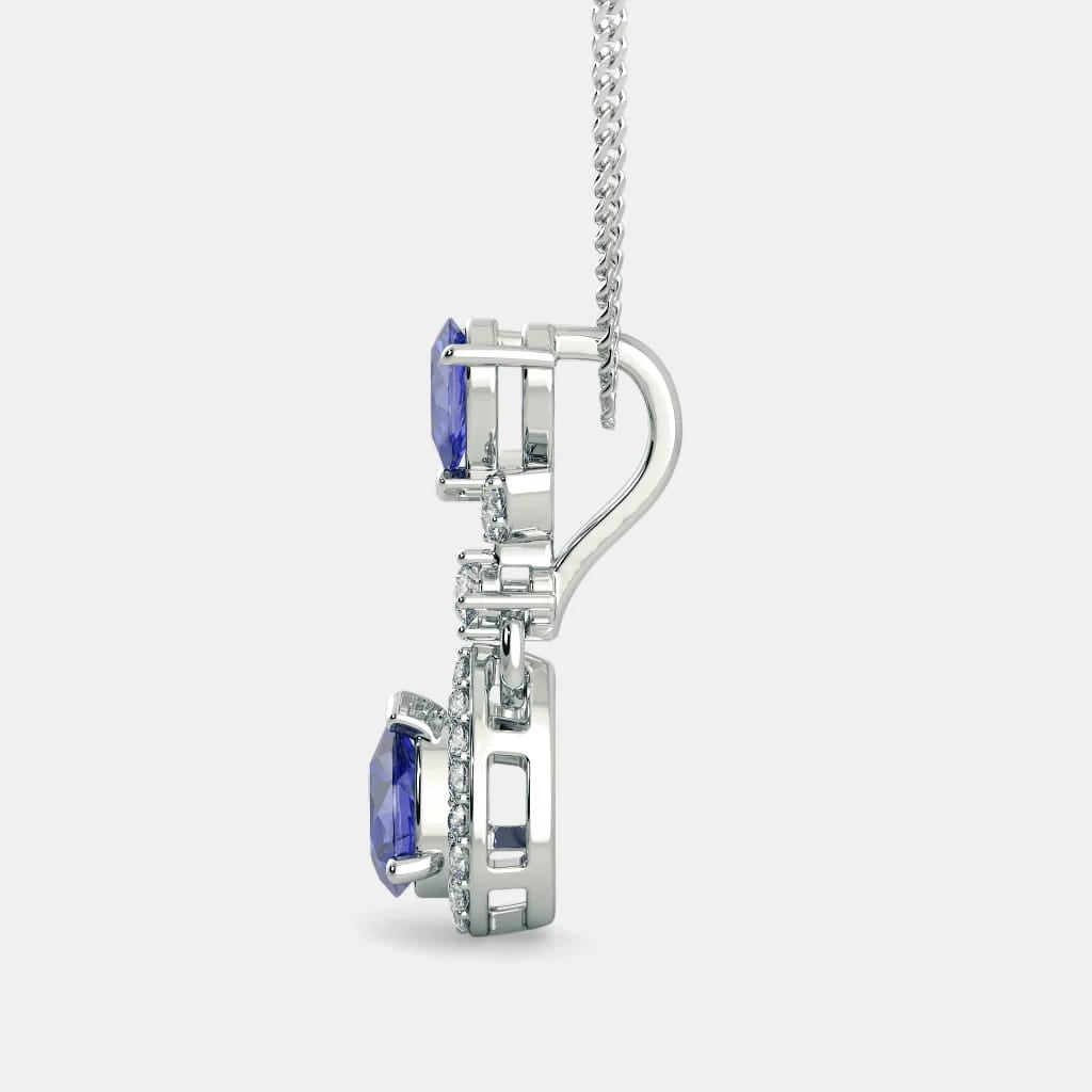 Tanzanite Zircon Pendant