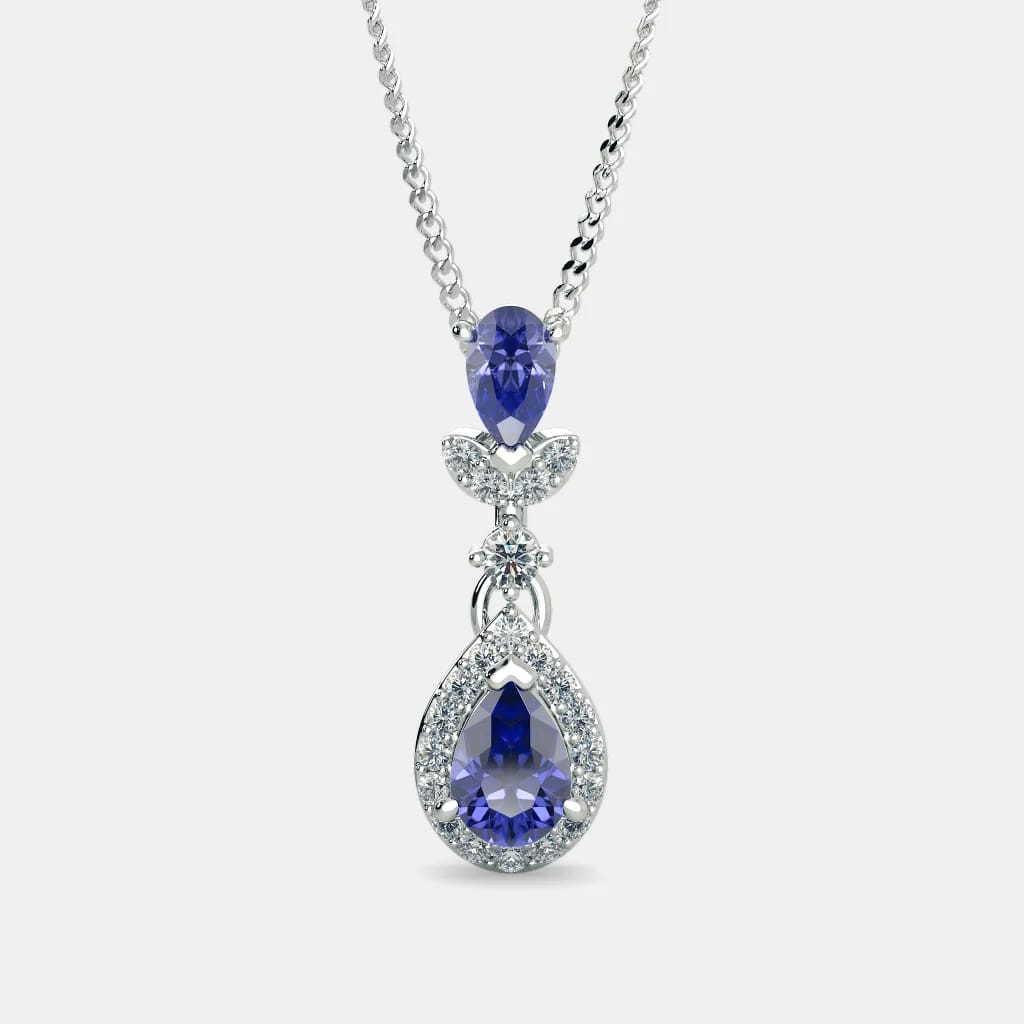 Tanzanite Zircon Pendant