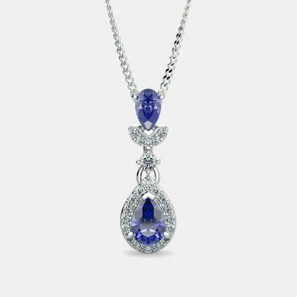 Tanzanite Zircon Pendant