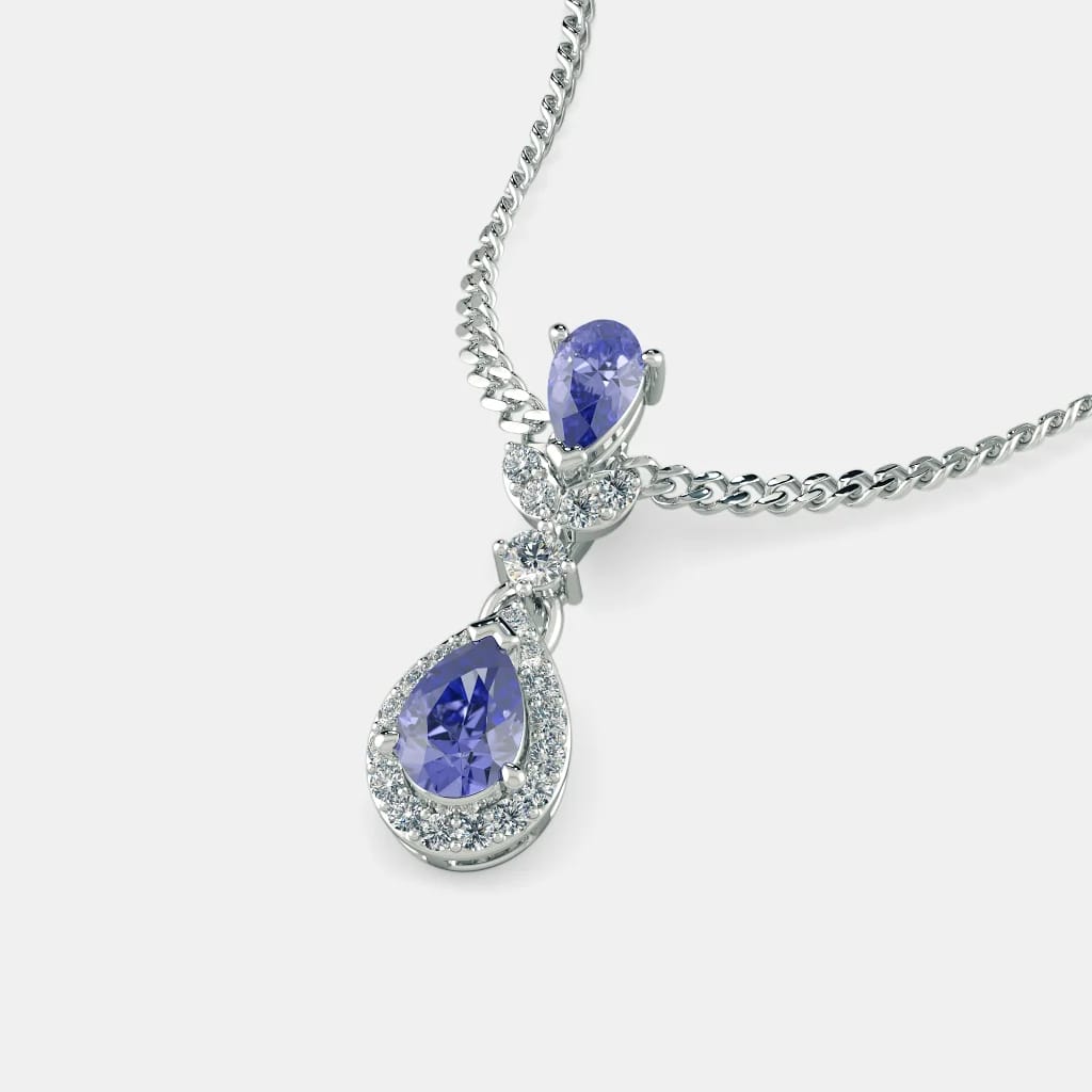 Tanzanite Zircon Pendant