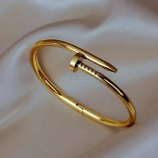 New Trending  Nail Bangle Lock Bracelet
