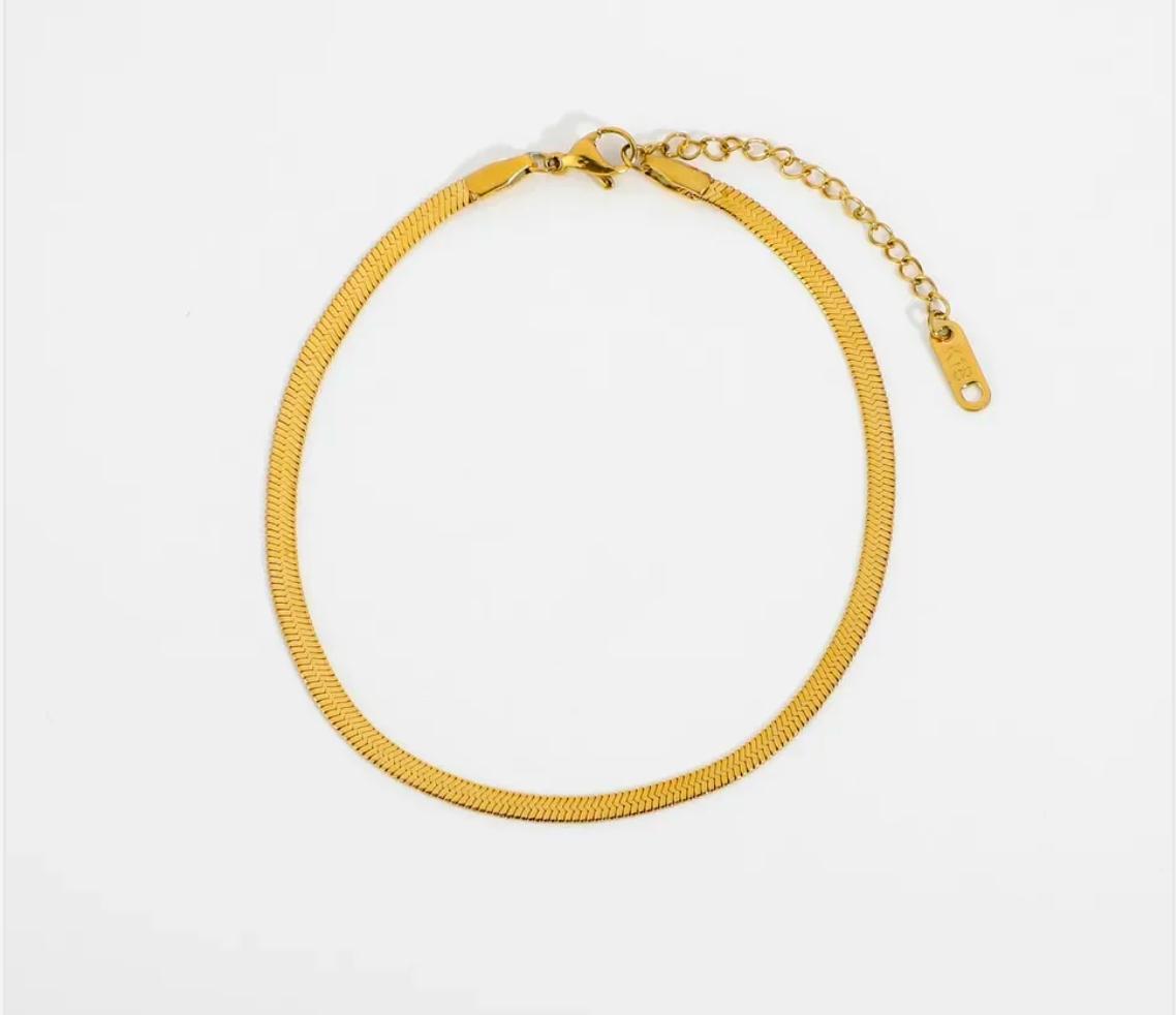 Chic Stainless Steel Snack Anklet