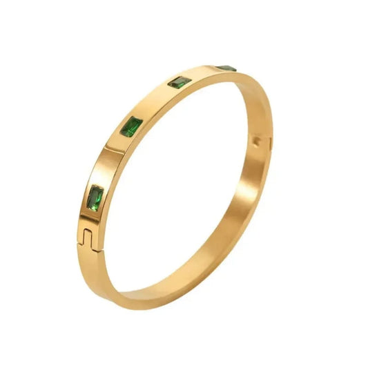 Emerald Green Stone Bracelet