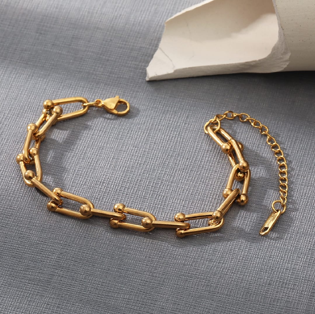 Trending Fashion  Torn Knotted Chain Bracelet