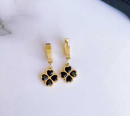Four Heart Clover Earring