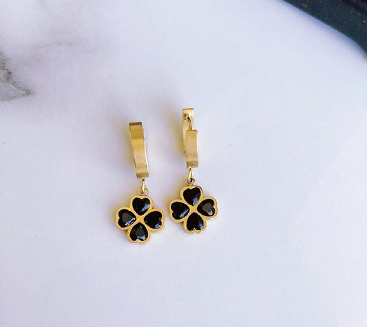 Four Heart Clover Earring