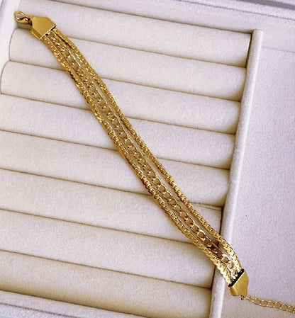 Trippe Link Chain Bracelet