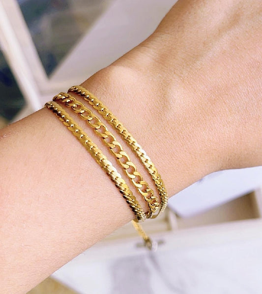 Trippe Link Chain Bracelet