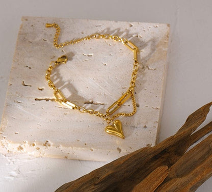 Shinny Heart Bracelet
