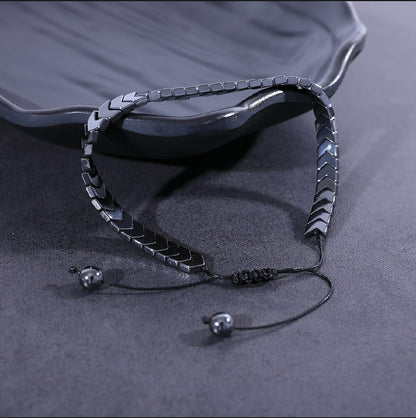 Stylish Hematite Arrows Bracelet Unisex