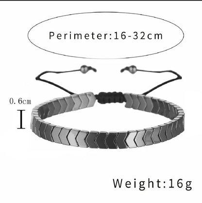 Stylish Hematite Arrows Bracelet Unisex
