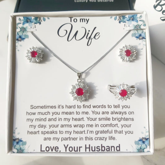 Bracket Zircons 925 silver coated pendant set  wife gift box