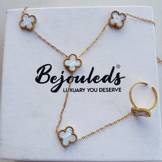 Trendy Clover combo ring Bracelet