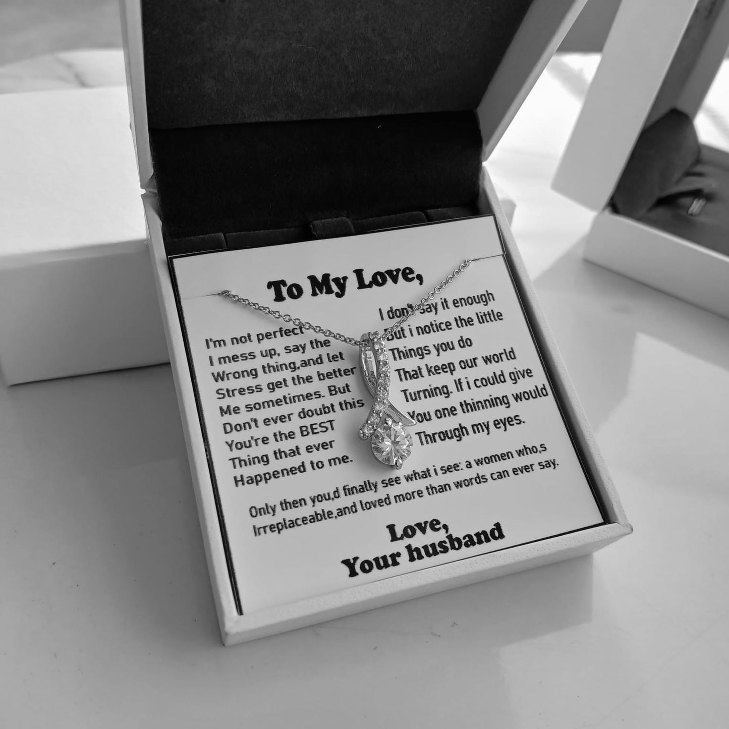 To My Love – Alluring Necklace (Gift for Wife)