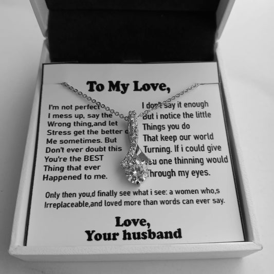To My Love – Alluring Necklace (Gift for Wife)