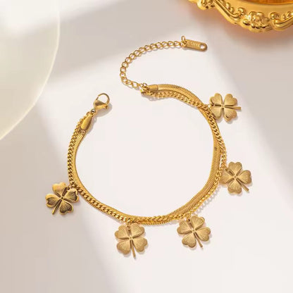 Clover Charm Anklet - BJ02