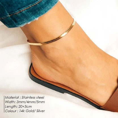 Chic Stainless Steel Snack Anklet
