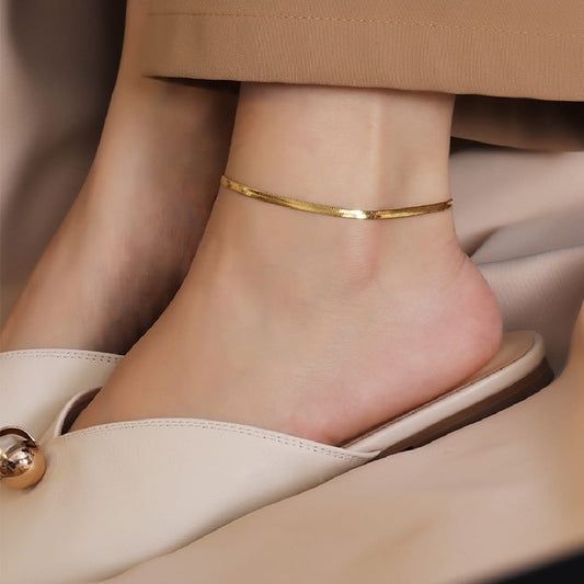 Chic Stainless Steel Snack Anklet