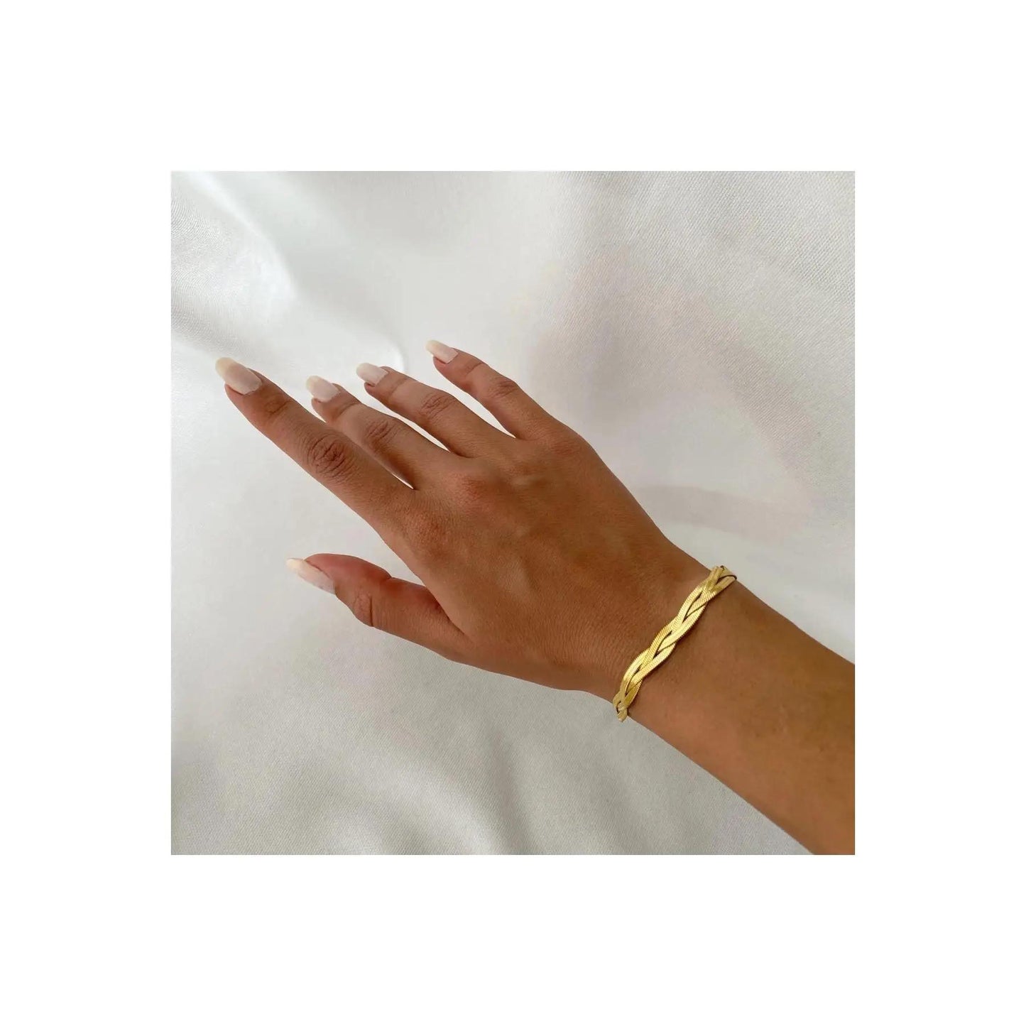 Triple Check Chain Bracelet and Necklace