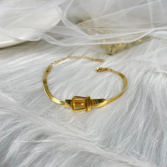 Gold Buckle Bracelet
