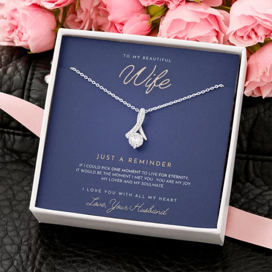 BEAUTIFUL WIFE | FUTURE WIFE | YOUR LOVE | ALLURING 925 SILVER NECKLACE